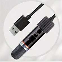 1个迷你USB供电自动加热棒，适用于小型鱼缸，带温控器