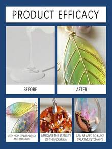 DOWMOO DIY Transparent Epoxy Resin AB Kit, Handmade DIY Jewelry, Odorless Quick-Drying Solidified Crystal Resin Glue, Suitable For Various Handmade Jewelry, Accessories, And Decorations, Smooth Surface With Excellent Transparency And Non-Yellowing After Solidification. - Multicolor - View 13