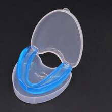 Sports Mouth Guard Boxing Sanda Karate Taekwondo Fighting Game Training Anti-Molar Protect Basketball Football Stereotype Safety - 藍色有盒 - 查看 13