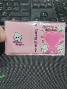 Bonuci 1 心形蝴蝶结 2 英寸迷你相册，情人节照片收纳相册带钥匙扣，口袋相册钥匙扣，适合作为情人节照片礼物、婚礼照片、钥匙扣相册、包包挂饰，可收纳人像照、证件照，透明照片收纳相册，可爱礼物 - 彩色 - 查看 16