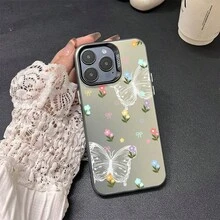 Phone case suitable for Honor 90, 90GT, 90PRO, X5, X6, X7, X8, X9, A, B, C, PLUS. Gift for friends, gift for family, couple's style, unisex, Halloween gift, Easter gift, colored silver phone case. - Colorsilvershellblackphone mariposa NegroPNLF - Ver 2