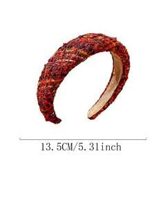 Tiara vermelha de Ano Novo para mulheres, acessório de cabelo com alta pressão na coroa, presilha de cabelo versátil e confortável. - Faixa de cabelo de Ano Novo - Ver 3