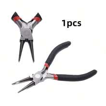 Yiwu Qiyou Accessories Co., LTD 4pcs/1pc Jewelry Pliers Tool Kit Includes Needle Round Wire Cutter And Curved Nose Pliers For Jewelry Beading Repair Supplies Wire Wrapping Multifunctional Tools Home Essentials Creating A Mobile Phone Chain - Black and Red Pliers - View 13