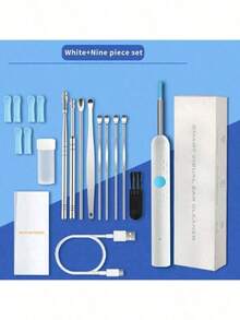 Visual Ear Pick, Smart Ultra-High-Definition Endoscope, Wireless Ear Cleaning Tool With Light - 白色(標準) - 查看 1