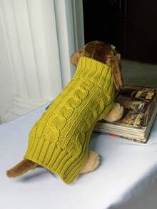 1 buc pulover Dachshund, pulover lung pentru câini, îmbrăcăminte pentru animale de companie, pulover pentru animale de companie în stil britanic, pulover extins pentru animale de companie, design minimalist, stil pentru cupluri/cel mai bun prieten, potrivit pentru pudel, Basset Hound, Dachshund, Beagle, Corgi, câini lungi, pisici, lungime extinsă, stil de Crăciun, Crăciun