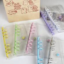 1pc A6 Transparent Sticker Book, Loose-Leaf Binder, Sticker Album, Sticker Pages, Stamp Collection Book, Pocket Book, 3D Stickers, Sticker Book, Photo Storage Sleeves, Book Cover, Trading Card Box, Photo Album, Budget Planner, Diary, Notebook, Office Supplies - Multicolor - View 6