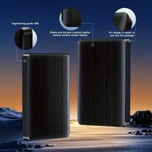 New Model For 2025, RUSHBGM 4TB Portable High-Speed Mobile Hard Disk HDD, 4TB Large-Capacity USB 3.0 Portable Hard Disk HDD, Shock-Resistant, Drop-Proof, Supports UASP+TRIM Dual Acceleration Protocol, Effectively Reduces Latency, Improves Reading And - Black - View 8