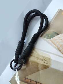 Nylon Phone Case With Detachable Wrist Strap, Keychain, Earphone, USB Holder, Popular Design Compatible With Android And Most Smartphone,Gifts For Mother, Family, Friends, Kids, Birthday, Holiday Phone Chain - Black - View 4