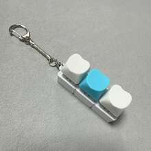 1个“指尖上的爱心”钥匙扣 - 触感键盘开关测试按钮，情人节减压指尖玩具及礼物 - 彩色 - 查看 4