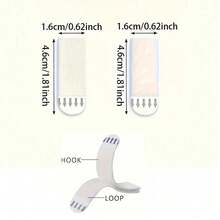 12pcs Picture Hanging Strips Heavy Duty Picture Hanging Kit, Nail-Free Sticky Tape, No-Drill Interlocking Hanging Strips, Double-Sided Removable Wall Hooks, Reusable Wall Fasteners, Heavy Duty Picture Hanging Strips, Sticky Mounting Tape - Multicolor - View 3