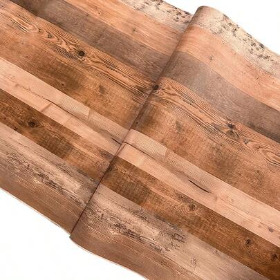 1卷木纹可移除墙纸，自粘防水家具翻新贴纸，适用于橱柜、书桌、墙壁、客厅、餐厅、卧室、浴室、办公室、宿舍、商店、厨房等场所的背景墙。