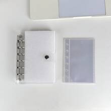 A7 Transparent Loose-Leaf Notebook, Monthly/Dot Grid/Squared/Lined Refillable Diary Notebook, A7 Ring Binder Notebook - Multicolor - View 21