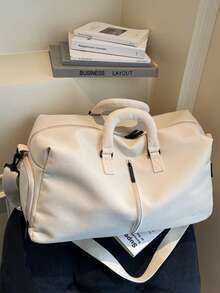 1pc Sports Gym Bag - Large Capacity Wet & Dry Separation Swimming Bag - Short Trip Carry-On Travel Bag - Multicolor - View 3