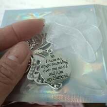 1pc Christmas Decoration, Christmas Tree Ornament, Alloy Butterfly Decor, Christmas Gift "A Piece Of My Heart Is In Heaven" Angel Wings Ornament, Christmas Party Decoration, Angel Wings Charm, Random Color Rope - Multicolor - View 23