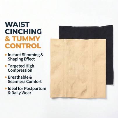 2pcs Women's Waist Trainer Cincher, Waist Shaper Corset, Women Waist Training Belt