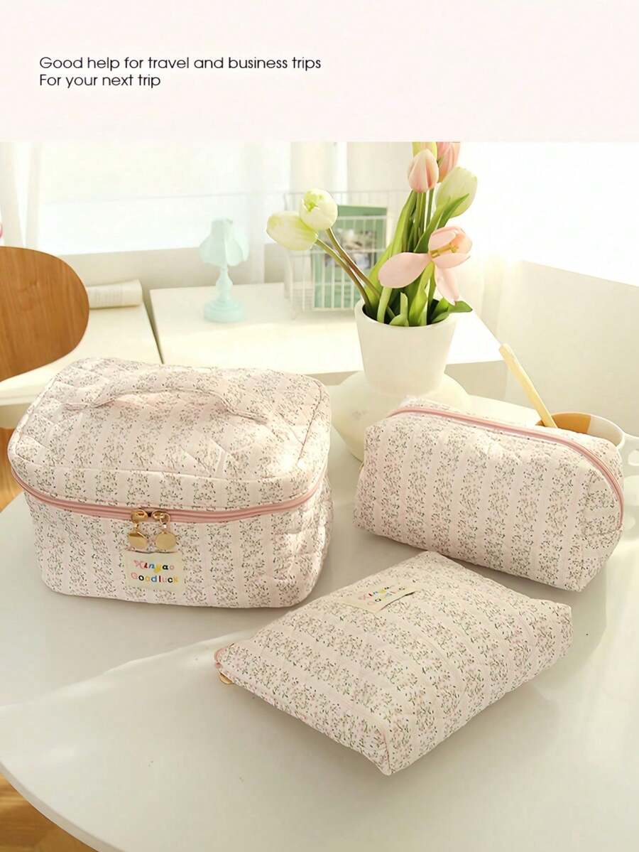 1 pièce Grande capacité Trousse à crayons, Sac à stylos, Porte-stylo Porte-monnaie, Sac de rangement cosmétique minimaliste, Fournitures de bureau roses, Fournitures scolaires, Cadeau de Noël - Multicolore - Voir 1
