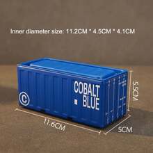 Organizador de escritorio de oficina, caja de almacenamiento de hierro multifuncional, decoración del hogar, contenedor de almacenamiento de hierro compacto, organizador de escritorio creativo - A6 - Ver 5