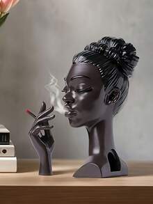 1件现代树脂雕塑香薰扩散器 - 时尚家居装饰礼品，适合女性，采用耐用优质材料制成，可用作室内或室外家居/办公室装饰的艺术摆件，独特的放松礼品，户外装饰 - 彩色 - 查看 2