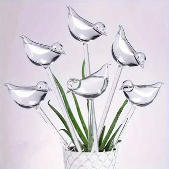 A Set Of 3 Bird-Shaped Automatic Watering Balls - Perfect For Automatically Watering Flowers And Gardening Tools At Home
