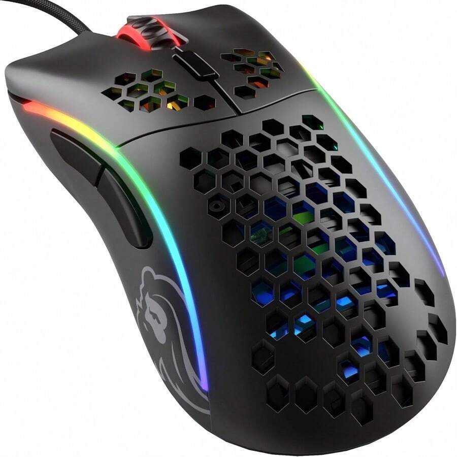 Video game mouse with matte black finish, refurbished - Mate negro - Ver 1