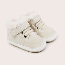 Grube, polarowe buciki dla niemowląt, odpowiednie dla dzieci w wieku od 3 do 6 miesięcy, do 8 miesięcy, ciepłe i amortyzujące