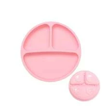 100% Silicone Baby Plate, Anti-Slip Divided Suction Plate, Microwave & Dishwasher , Weaning Supplies - Multicolor - View 15