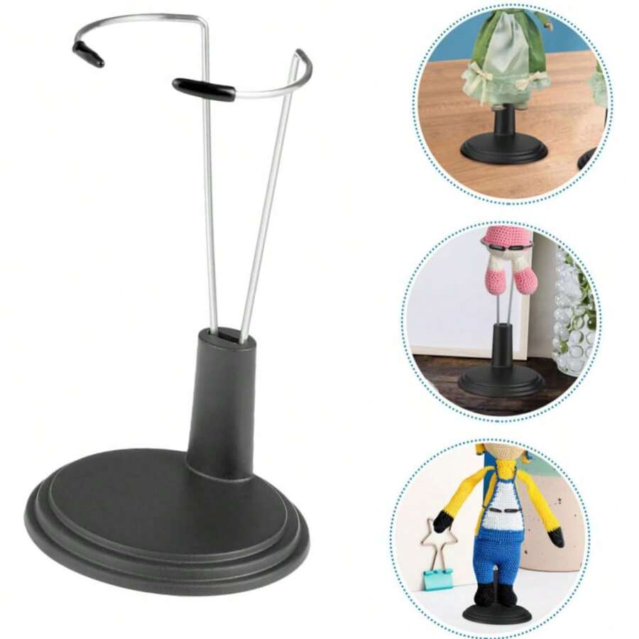 Cotton Doll Stand Display Holder And Flashlight Stand Holder - Black-5pcs - View 1