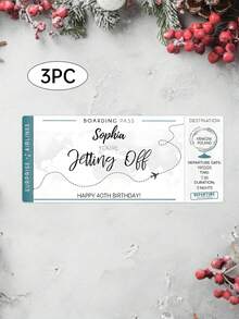 1/3张个性化生日刮刮卡，特别生日惊喜刮刮卡，适用于18岁、21岁、30岁、40岁、50岁、60岁、70岁生日，可定制文字，适合节日派对装饰、家居装饰、日常使用，可赠送亲朋好友，精美礼物，定制生日礼物，定制饰品 - 彩色 - 查看 40