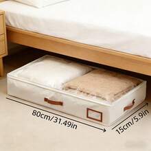 可折叠床底收纳整理箱，多功能收纳盒，可存放毯子、床裙、被子、枕头和衣物 - 劳动节节省空间方案，床底收纳 - 彩色 - 查看 9