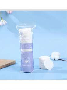 200/100pcs Disposable Round Makeup Remover Pads, Makeup Remover Pads, Travel Cleansing Set, 5.8*5.8cm, 3-Ply Thickened, Double-Sided Dual-Effect Cleansing Disposable Makeup Remover Pads - Multicolor - View 14