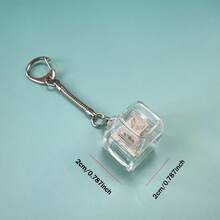 1个便携式按压键盘钥匙扣 - 触感点击减压玩具，带1/4/9个按钮，用于感官刺激和缓解焦虑 - 彩色 - 查看 2