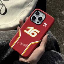 An F1 Racing Product Featuring Charles Leclerc No. 16, Double-Layer Durable Film Phone Case Designed For Durability And Drop Resistance, Compatible With IPhone Models 17, 16, 15, 14, 13, 12, 11, 8, 7, X, XS, XR, Plus, Air, Pro, Max, Mini, SE2 - 1 cái - Xem 4