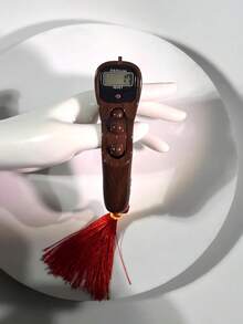 Red Tassel Prayer Beads With LCD Digital Counter, Wooden Grain Rotating Bead Design, Convenient For Prayer Counting, People Counting And Other Functions - Multicolor - View 10