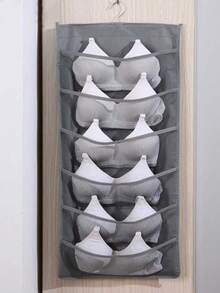 1个旋转金属架悬挂式文胸收纳盒，超大双面壁挂式收纳架，衣柜网袋，可收纳文胸、袜子、内衣，功能性内衣收纳整理架，学习用品 - 彩色 - 查看 6