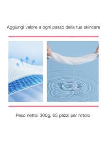 Lingettes nettoyantes jetables DEF (60 unités) pour le visage. Nettoyage délicat, douces et pratiques pour un usage quotidien. Idéales pour les routines de nettoyage. - Sans motif - Voir 5