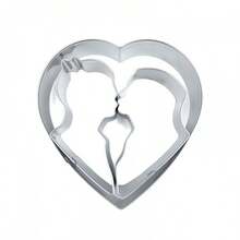 Stainless Steel Cookie Cutter, Heart Shaped Baking Tool For Valentine's Day, Wedding, Birthday Surprise Party, Fruit Slicer