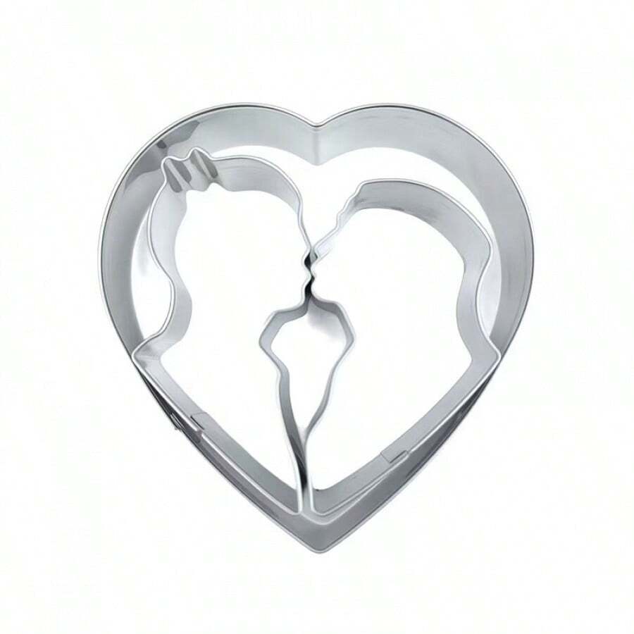 Stainless Steel Cookie Cutter, Heart Shaped Baking Tool For Valentine's Day, Wedding, Birthday Surprise Party, Fruit Slicer