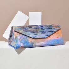 1pc Religious Oil Painting Print Eyeglass Case, Portable & Crush-Resistant, Fashion Storage Box, Foldable Eyewear Case, Versatile For Daily Use - A - View 8