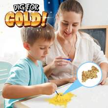 Sunny Days Entertainment Gold Dig Kit, Juguete de Ciencia misteriosa para niños, Recuerdo de, Bolsas de Regalo, Regalo del día de San Valentín para niñas y niños, 5+ - 1 - Ver 5