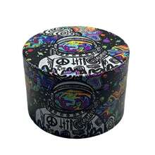 4pcs Astronaut Design Premium Vanilla Grinder Set, Spice Grinder With Pollen Collector, Sharp Blades For Fine Grinding, Fashionable & Practical Men's Accessory For Vanilla - Starry Sky - View 9