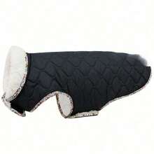 冬季保暖狗狗夹克，寒冷天气宠物外套，狗狗户外夹克，狗狗雪地服，狗狗户外棉衣，适合小型、中型和大型犬 - 黑色 - 查看 12