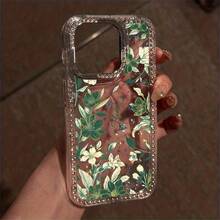 Funda para iPhone 17 Air/16e/15/14/13/12/11 Pro, Pro Max, Plus, funda suave de TPU, marco transparente con diseño de diamante, mejora la textura del teléfono, lujo discreto - transparente - Ver 7