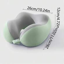 [Deep Sleep Travel Set] Memory Foam Neck Pillow + Blackout Eye Mask - Essential For Air Travel, Office & Car Nap Time! - Pink - View 3