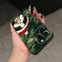 Cat mobile phone case decorated with Christmas lights and Santa hat design suitable for  16 15 14 13 12 and 11 Pro models made of TPU material and provides shockproof protection Perfect for family friends children birthdays spring holidays boyfriends girlfriends and Valentine's Day gifts Suitable for Galaxy S22 S23 S24 S25 FE PLUS EDGE ULTRA Galaxy A15 4G/5G  A35 5G A55 5G A14 4G/5G A34 5G A54 5G A53 5G A16 4G/5G A13 5G/A04S 4G  Suitable  17PROMAX 17AIR 17pro 17 16plus 16E 16promax 16 16pro 15promax 15pro 15plus 14promax 14plus 14Pro 13promax 13Pro 13MINI 12promax 12Pro 12MINI 11promax 11Pro XSMAX XR X/XS - Negro - Ver 4