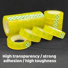 6/12/24/36 Rolls Clear Adhesive Tape - Premium Clear Gift Wrapping Tape, High Quality Transparent Tape, Suitable For Gift Packaging, Crafts, Distribution, As Well As Home, School And Office Use - Clear - View 8