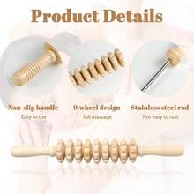 Manual Muscle Roller Stick Suitable For Body Massage Massage Tool Massage Supplies Fitness Massage Compact Design Ergonomic Roller - Multicolor - View 3