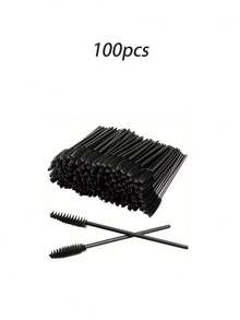 50支装睫毛膏套装 - 含睫毛膏梳和睫毛膏涂抹器，无香精，适合敏感肌肤，可用于睫毛嫁接和眉毛造型。螺纹刷头，可作为替换套装或单独使用。旅行或出差时的必备美妆好物。