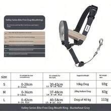 高品质狗嘴套（颜色随机）/ 单个嘴套 / 套装：经典款嘴套、项圈 - 彩色 - 查看 16