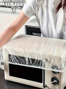 20pcs/50pcs Large Transparent Plastic Kitchen Appliance Fan Rice Cooker Dust Cover