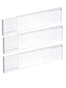 8pcs Adjustable Drawer Dividers - Plastic Expandable Organizers For Bedroom, Bathroom, Kitchen, Closet, Office - Clutter-Free Storage Solution, White, Shelf Dividers - White - View 11